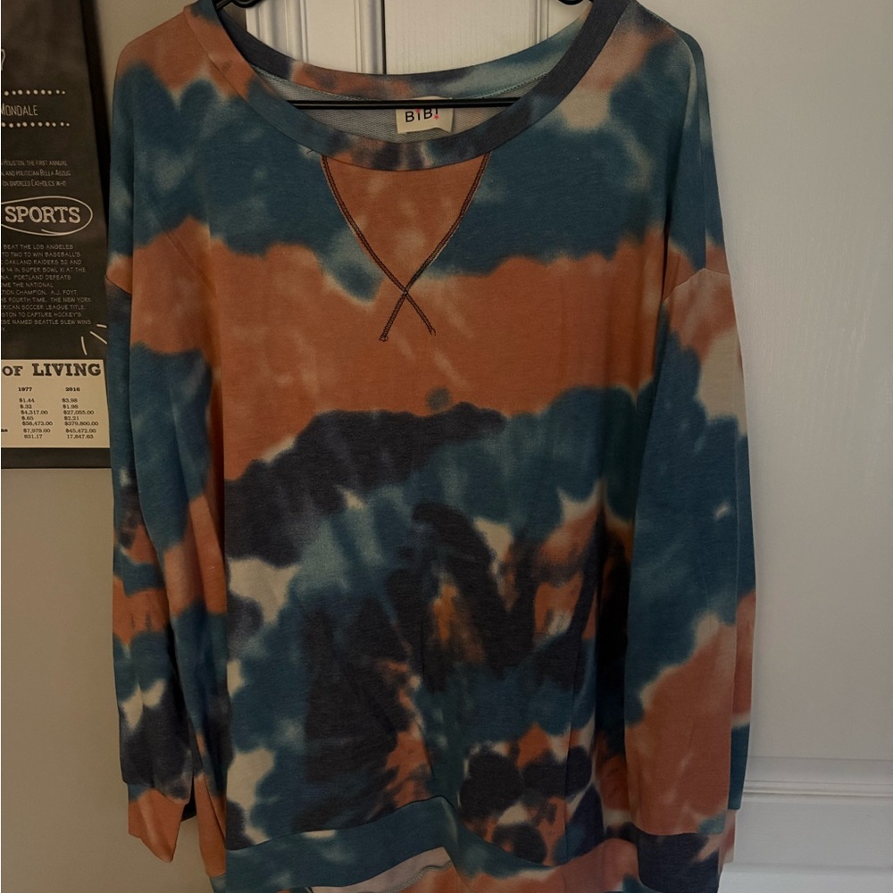 BiBi Multicolor Tie-Dye Top